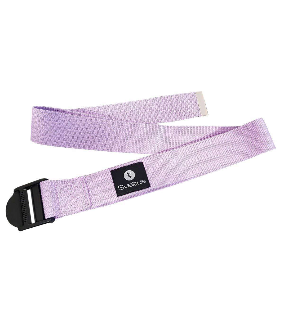 Sangle de yoga lilas fourreau